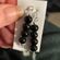 Black and silver dangle earrings New Photo 2
