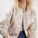 Topshop Satin Quilted Bomber Jacket  Photo 2