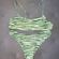 SheIn Green Zebra Bikini Set Photo 1