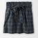 American Eagle Outfitters Green Plaid Paper bag Skirt Photo 3