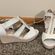 A New Day NWT  Cream Open Toe Wedge Photo 3