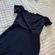 Missguided Navy Fold Over Short Sleeve Bardot Bodycon Dress Photo 8