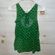 Anthropologie  VANESSA VIRGINIA Women’s Green Boho Pattern Sleeveless Peplum Top Photo 9
