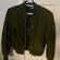 H&M Army Green Quilted Satin Lined Jacked Photo 1