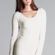 NIKIBIKI NEW Ivory Scoop Neck Ultra Soft and Stretchy Long Sleeve Top Photo 1