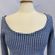 Handmade Blue & White Vintage Fabric Sweater Photo 4