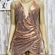 Boutique S) 2022 fashion backless gold sequin sexy dress Photo 2