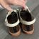 Anthropologie Matt Bernson peep toe cream leather sling back tie up loafer sandals 9   Photo 7