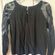 American Eagle Outfitters Black Lace Shirt Photo 2