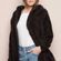 Brandy Melville black faux fur tessi coat Photo 1