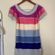 Free People  Linen Color Block Top Size Small Photo 1