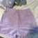 SheIn Purple Jean Shorts Photo 2