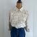 90s Paradise Bay Multi Floral Beige & White Button Down Womens Top Photo 9