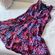 Rebecca Taylor  100% silk flame of the forest floral ruffle midi dress Photo 4