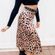 Silk Leopard Midi Skirt  Photo 1