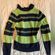 Liz & Co Vintage  Striped Quarterneck Sweater - Size XL Photo 5