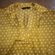 ZARA Gold & white polka dot shirt size XS Photo 4