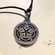 Pepi pewter Celtic pentacle pewter pendant on black cord necklace Photo 2