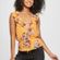 Almost Famous Floral Ruffle Yellow Top Photo 1
