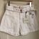 DL1961 NWT  Paperbag Waist White Belted Camille Shorts Photo 3