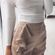 Sabo Skirt Ruffle High Waisted Satin Shorts Photo