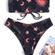 Zaful Sun Moon Star Print Bandeau Bikini Set Photo 1