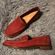 Sperry Seaport Red Penny Loafers Photo 3