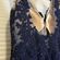 Sherri Hill Blue Prom Dress Photo 5