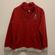 Disney Parks Mickey Mouse Red Embroidered Fleece Pullover Photo 1