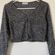 Popular 21 Charcoal Open Front Blouse Photo 3