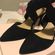 Chinese Laundry Black Suede Heels Sz 9 1/2 M Photo 3