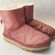 ugg mini bailey bow sparkle pink