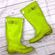 Hunter Neon/Lime Green  Boots size 5 Photo 1