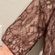 Anthropologie MOTH Brown Lace Short Sleeve Cardigan Photo 3