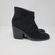 Steve Madden Shrines Leather Back Zipper Ankle Booties Block Heel