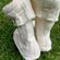 White Crochet Boots Photo 5