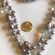 Vintage Gray Faux Pearl & Iridescent Beaded Necklace Photo 4