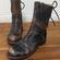Bed Stu Cobbler Series Mid Calf Leather Boots In Black Photo 5