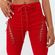 Edikted Red Lace Up Pants Photo 2