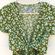 Princess Polly Womens Size 4 Ragnar front tie floral green romper Photo 4