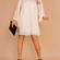 Mint Julep Can’t Take My Eyes Off You-Natural White Babydoll Dress Photo 1