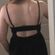 Black Fit & Flare Open Back Dress Photo 2