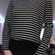 Charlotte Russe Cropped Striped Long Sleeve Photo 3