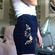 Mossimo Supply Co NWOT  Dark Blue Corduroy Embroidered Skirt Photo 7