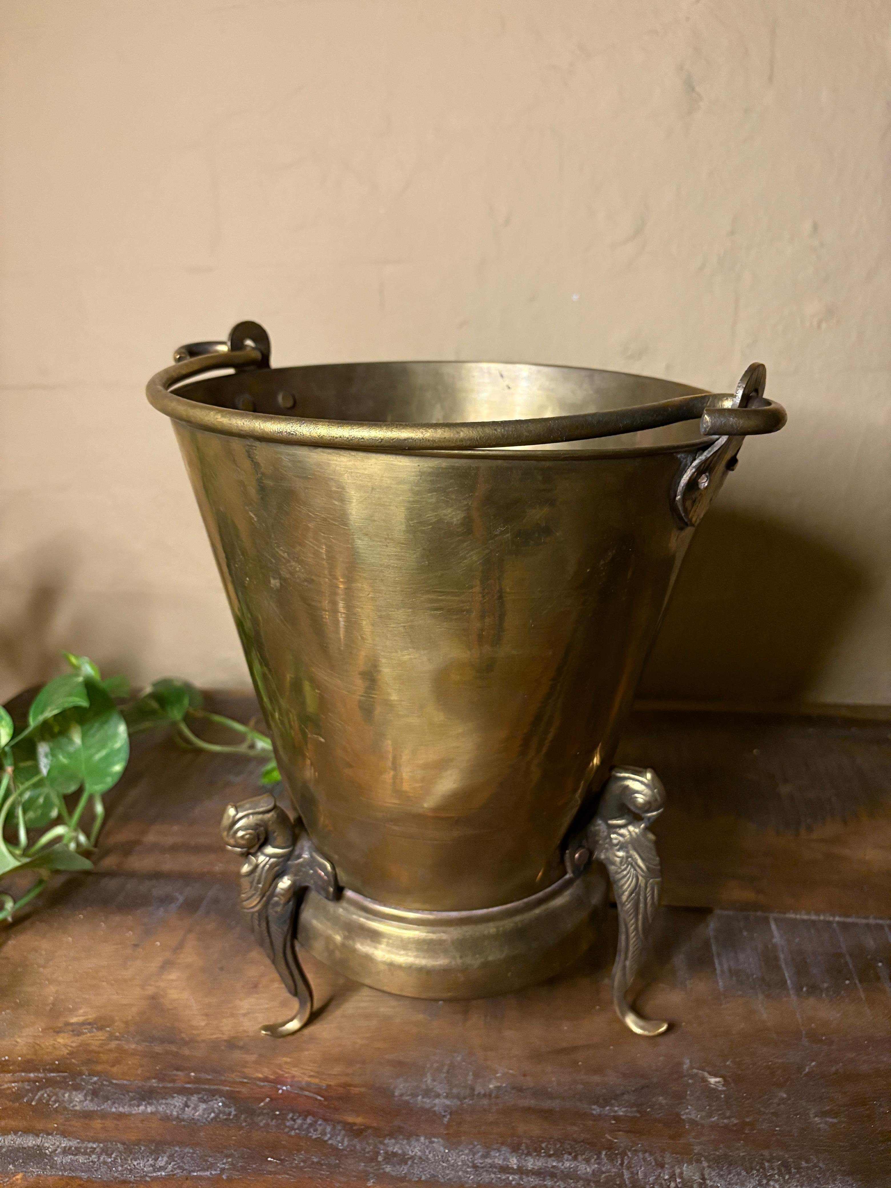 Antique Brass Big Bucket