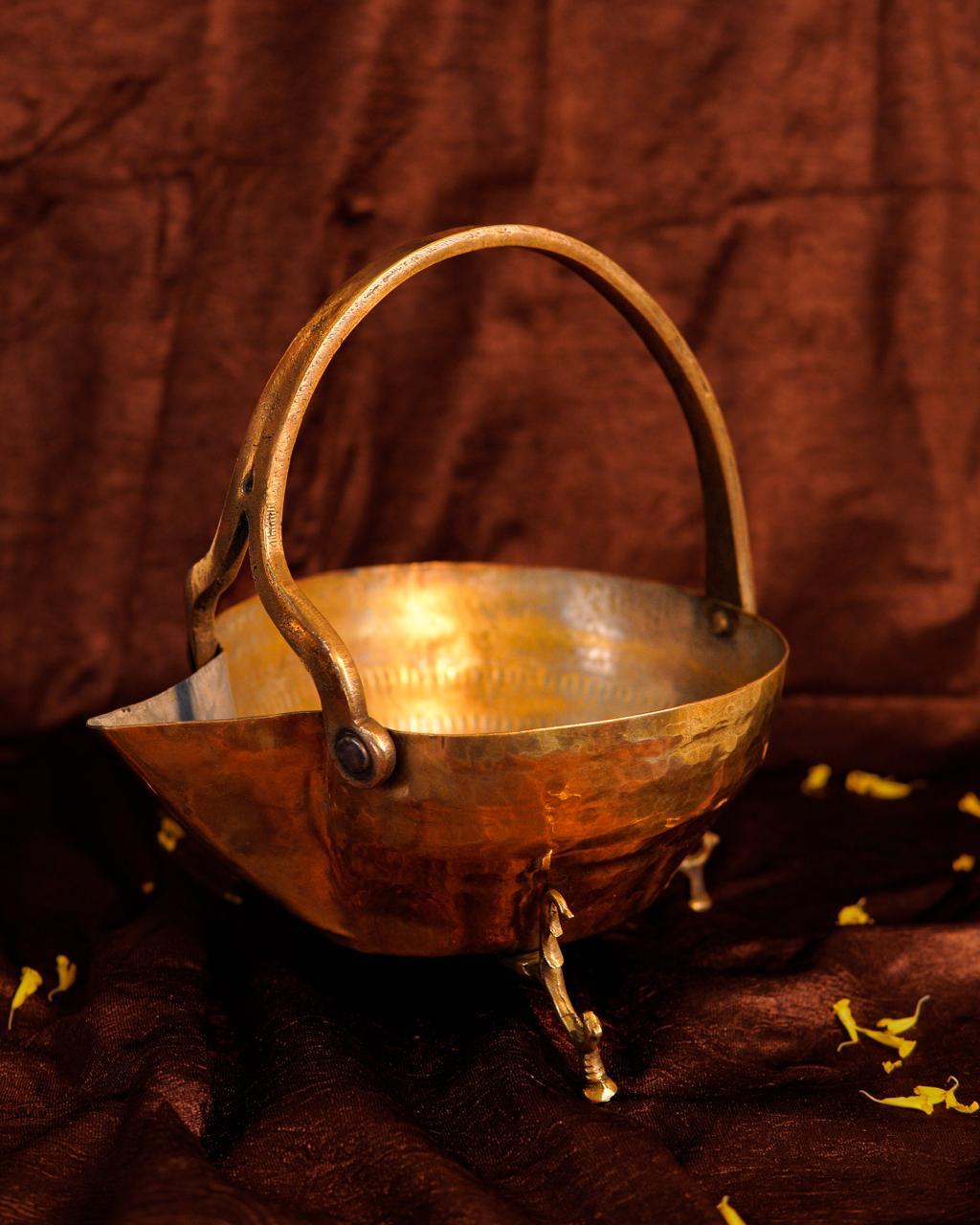 Antique Brass Fruit Basket