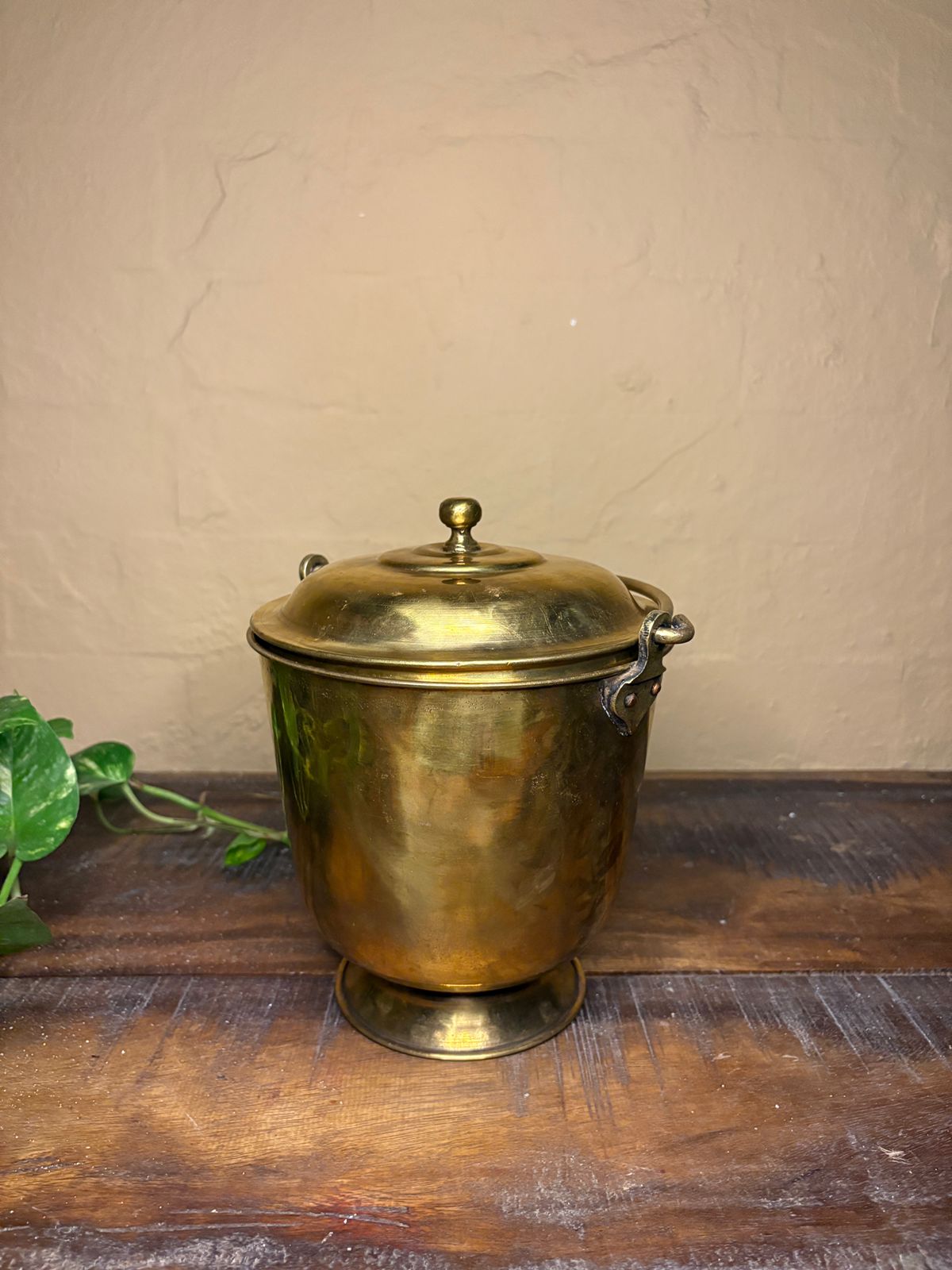 Antique Brass Small Bucket
