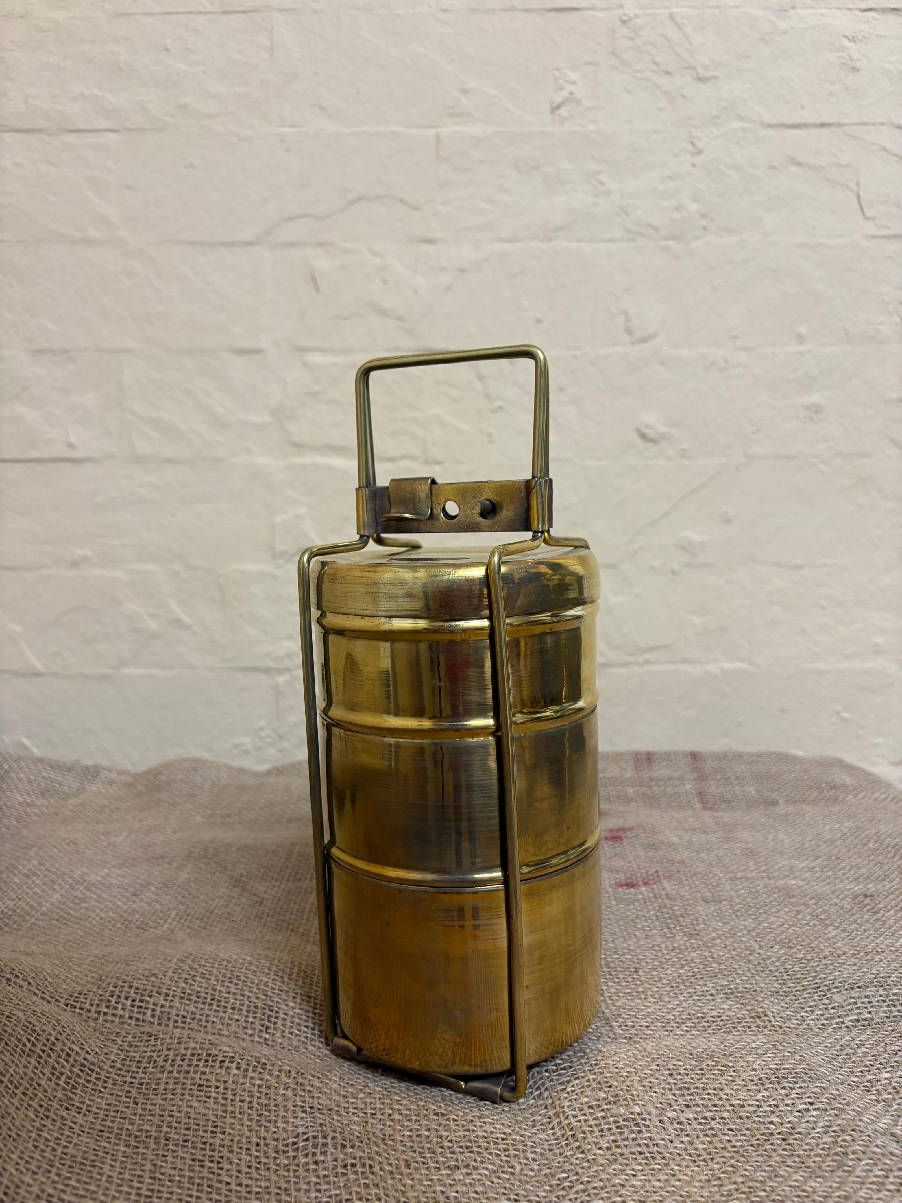 Antique Brass Tiffin (Three)