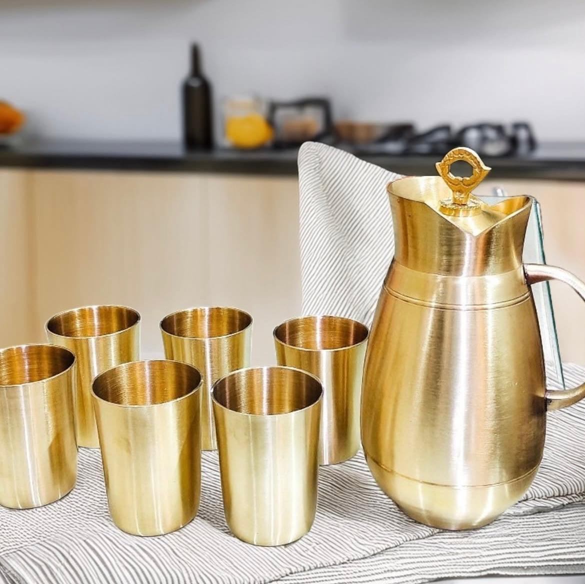 Brass Jug Set 