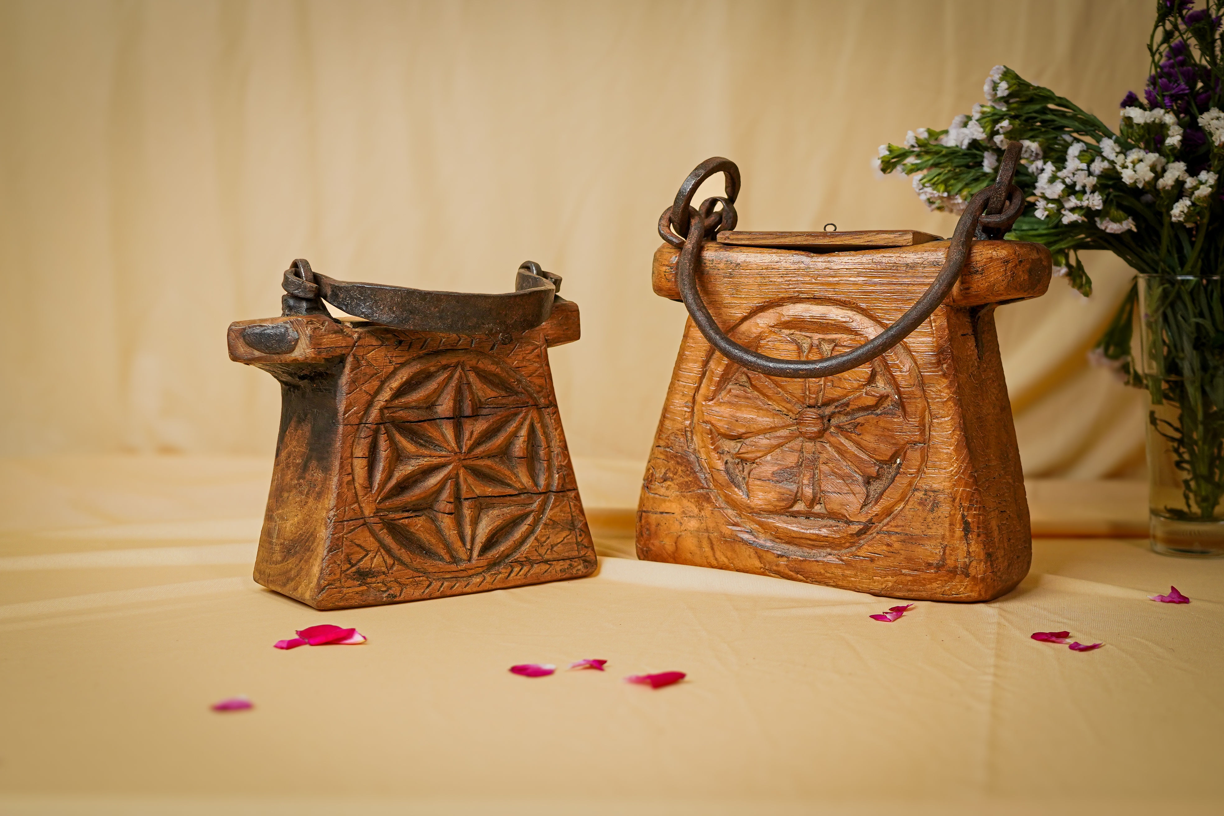 Wooden Hanging Planter (Small)